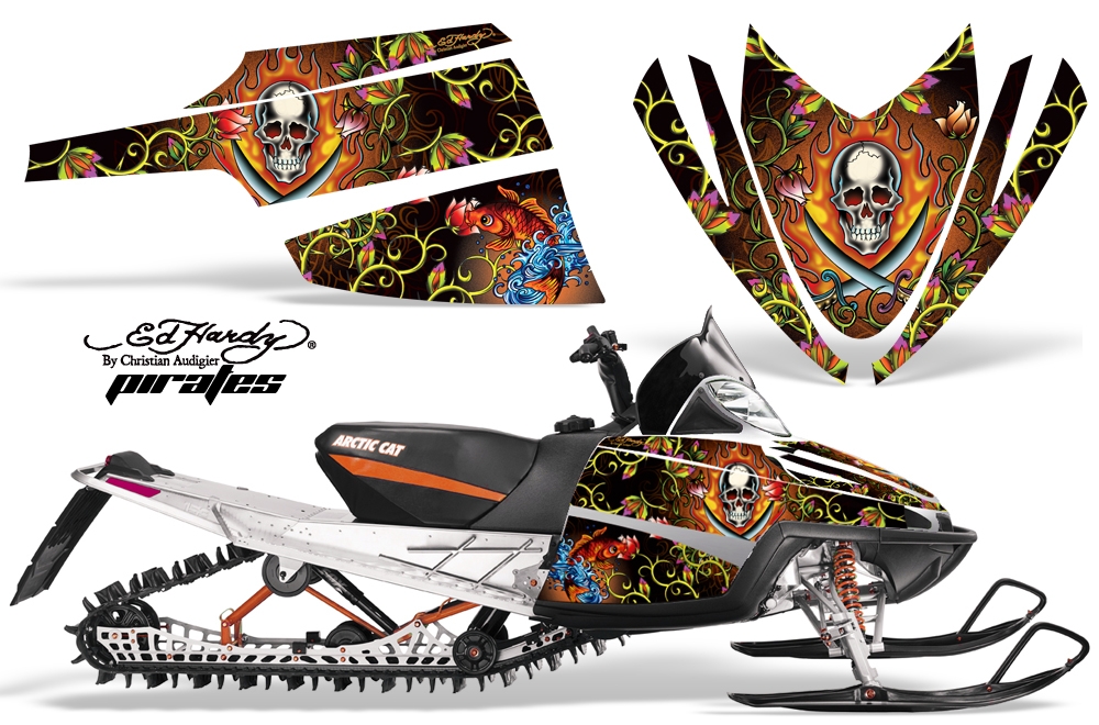 Arctic Cat M Series Graphics Kit EH PIRATES ORANGE